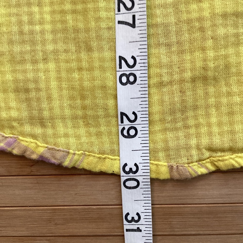 Anthropologie Top Size 2 Seen Worn Kept Plaid Button Front Long Sleeve shirt - Picture 6 of 7